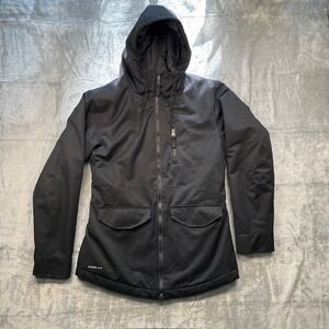 Nike Storm-Fit Womens Hooded Full Zip Winter Coat Jacket Black Size Small